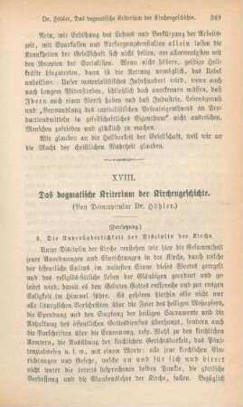 249-260 Das dogmatische Kriterium der Kirchengeschichte : III.