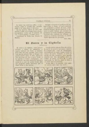 El zorro y la cigüeña : [Fábula]