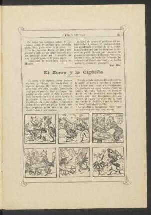 El zorro y la cigüeña : [Fábula]