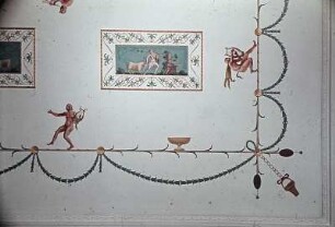 Deckendekoration nach Motiven aus Pompeji und Herculaneum mit Opferszenen