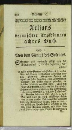 Aelians vermischter Erzählungen achtes Buch