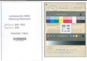 Entnazifizierung Viktor Kaschek , geb. 21.02.1893 (Lehrer)