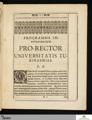 Programma invitatorium