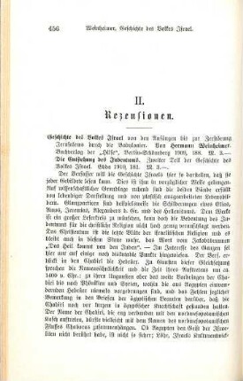 456-457 [Rezension] Weinheimer, Hermann, Die Entstehung des Judentums