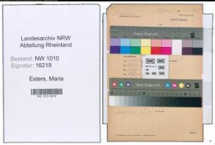 Entnazifizierung Maria Esters , geb. 04.10.1911 ()