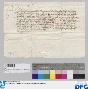 Friedrich Markgraf und Kurfürst von Brandenburg stellt der Stadt Nürnberg Quittung aus über 250 fl. Leibgeding.