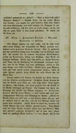 26. Rom. - Horatius Cocles. - Mucius Scävola. - Clölia