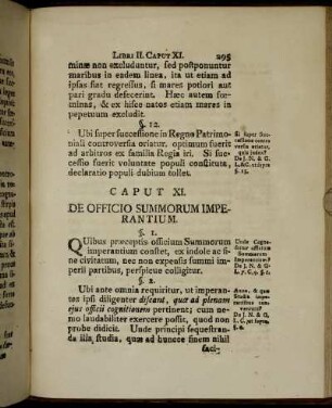 Caput XI. De Officio Summorum Imperantium.
