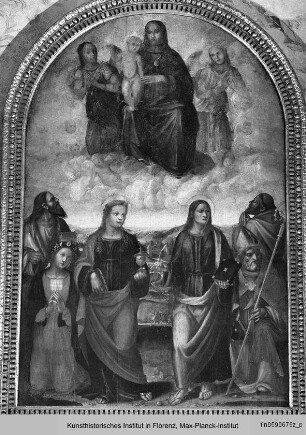 Maria in Glorie und Heilige