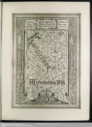 Kneipzeitung Weihnachten 1880