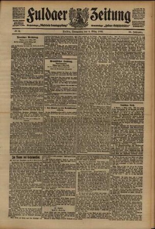 Ausgabe vom Donnerstag, den 04. März 1909.
