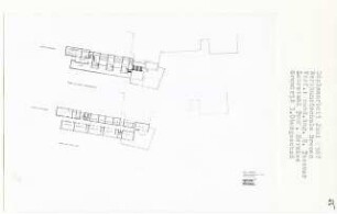 Werkkunstschule Bremen (Diplomarbeit bei Bernhard Hermkes): Grundriss 3. Obergeschoss 1:200