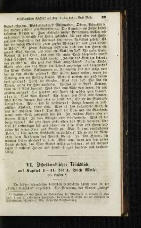 Bibelkundlicher Rückblick : auf Kapitel 1-11. des 1. Buch Mose