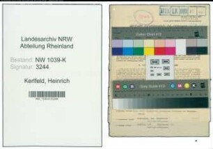 Entnazifizierung Heinrich Kerlfeld , geb. 29.10.1913 (Lehrer)