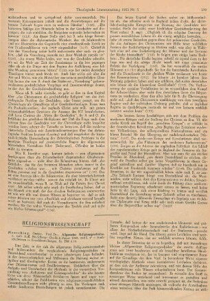 269-271 [Rezension] Mensching, Gustav, Allgemeine Religionsgeschichte