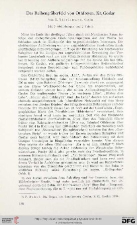 Das Reihengräberfeld von Othfresen, Kr. Goslar