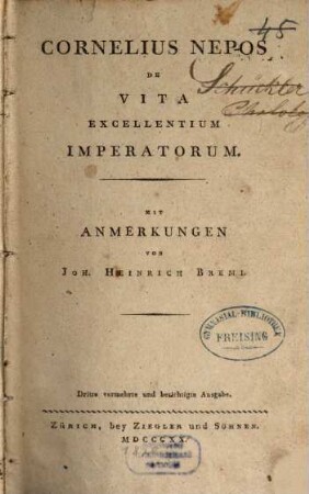 De vita excellentium imperatorum