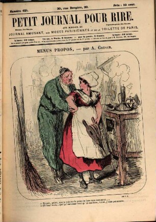 Petit journal pour rire. [1856/1868], Nr. 619 - 670