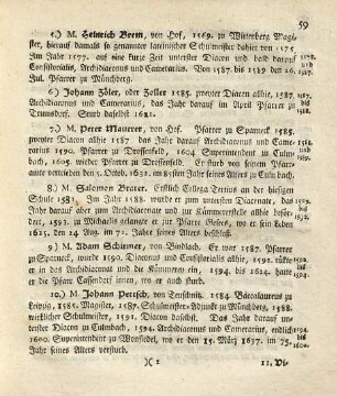 ... von der Culmbachischen Geistlichkeit, [6]. ... 5ten Fortsetzung der Culmbachischen Geistlichkeit