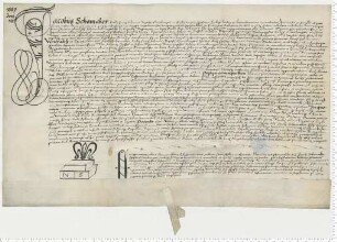 Propst Jacob Schomaker transsumiert eine Präsentationsurkunde und investiert entsprechend für die 3. Vikarie am Johannis Evangelisten Altar zu St. Johannis. Notar Nicolaus Steman [lat].