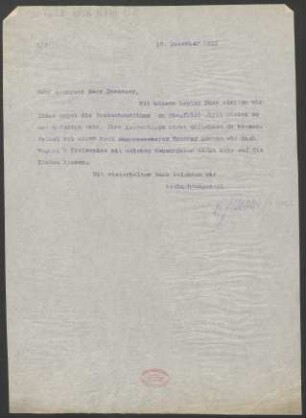 Brief an Heinrich Dessauer : 18.12.1913