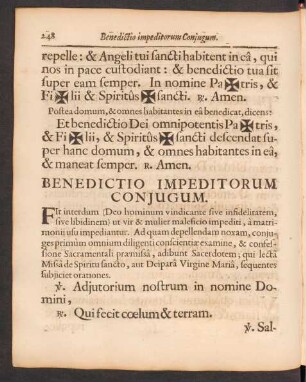 Benedictio Impeditorum Conjugum