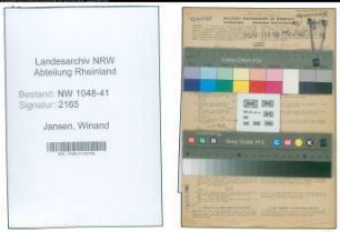 Entnazifizierung Winand Jansen , geb. 26.07.1922 (Polizist)