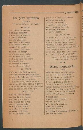 Otro ambiente : (Tango)