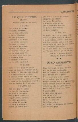 Otro ambiente : (Tango)