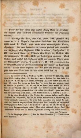 Deutsche Gedichte des zwölften Jahrhunderts und der nächstverwandten Zeit. 2, Kunic Rother : aus der Heidelberger Handschrift