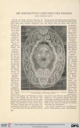 2: Die dekorativen Aufgaben des Mosaiks