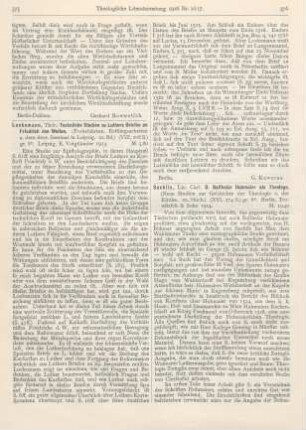 376-378 [Rezension] Sachsse, Carl, Balthasar Hubmaier als Theologe