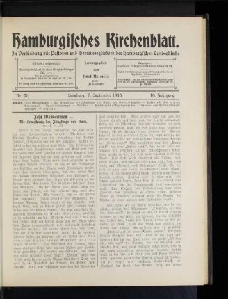 Jesu Wundertaten - Die Erweckung des Jünglings von Nain. Luk. 7, 11-17.