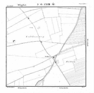 Kartenblatt SO LXVIII 62 Stand 1825
