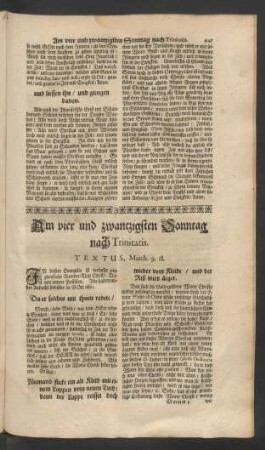 Am vier und zwantzigsten Sonntag nach Trinitatis