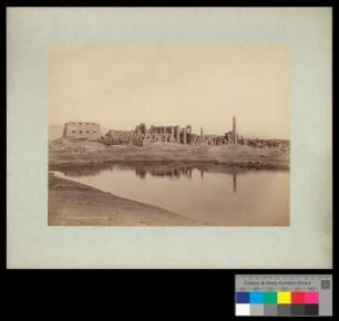 Karnak. Vue panor,,que et lac sacré.