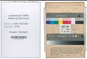 Entnazifizierung Hermann Kueper , geb. 21.07.1902 (Bauingenieur)