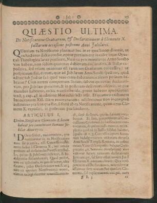 Quaestio Ultima