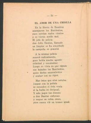 El amor de una criolla