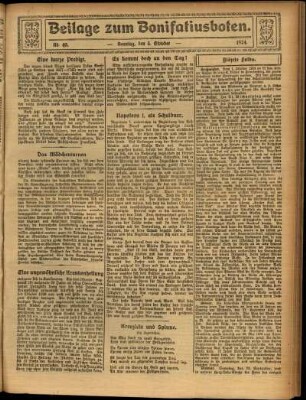 Zweite Ausgabe vom Sonntag, den 05. Oktober 1924.