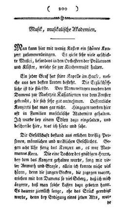 Musik, musikalische Akademien