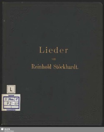 Vier Lieder : für eine Singstimme mit Pianoforte-Begleitung; op. 6