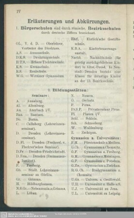 Erläuterungen und Abkürzungen