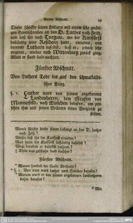 Fünfter Abschnitt. Von Luthers Tode bis auf den schmalkaldischen Krieg