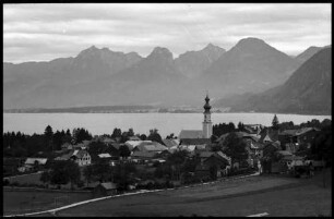 St. Gilgen: Blick auf St. Gilgen und Wolfgangsee