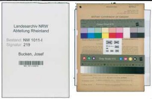 Entnazifizierung Josef Bucken , geb. 12.10.1890 ()