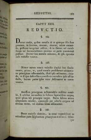 Caput XXVI. Reductio.