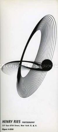 Werbekarte des Fotostudios von Henry Ries (mit Helioptix)