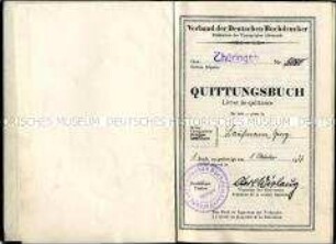 Mitgliedsausweis des Verbandes der Deutschen Buchdrucker