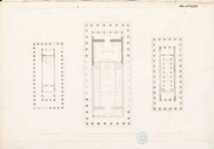 »Tektonik der Hellenen« (Tafelband, 2. Auflage Berlin 1874): Tafel 22: Grundriss Tempel